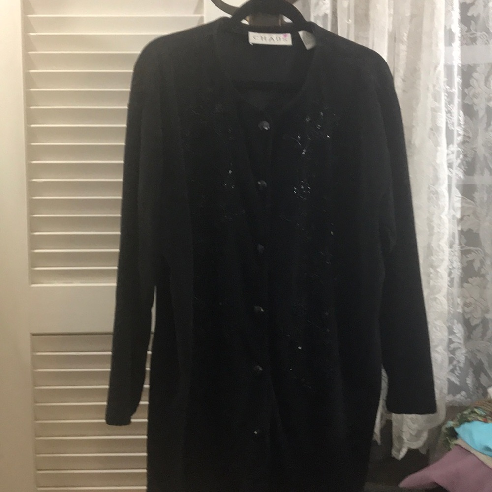 Chaus dressy piece. Nice inlay. Cotton blend. Sz 2